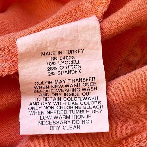 Gap Womens Stretchy Skinny Ankle Legging Jeans Size 6 Orange - Picture 8 of 13